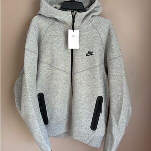 Nike Tech Heather Gray Zip-Up Jacket